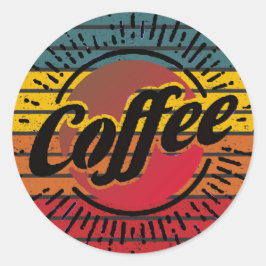 Adesivo Redondo Café com filtro solar