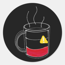 Adesivo Redondo Café Críticamente baixo