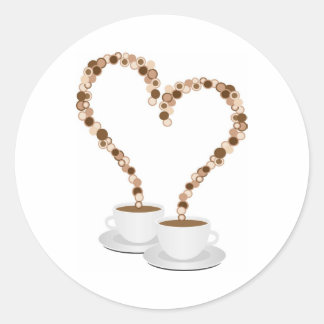 Adesivo Redondo "Café da manhã"