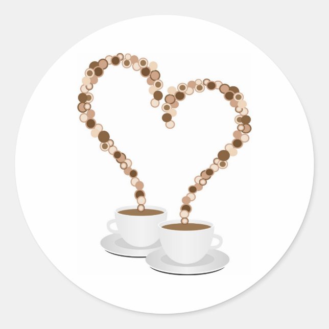 Adesivo Redondo "Café da manhã" (Frente)