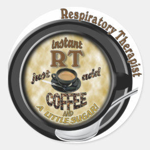 ADESIVO REDONDO CAFÉ DE ADIÇÃO RESPIRATÓRIA DE RT INSTANTÂNEA