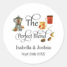 Café De Casamento Whimsical De Mistura Perfeita