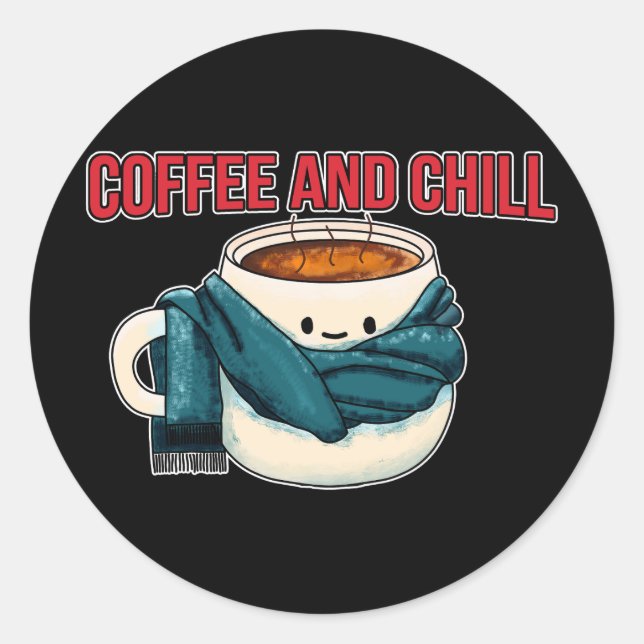 Adesivo Redondo Café E Enchimento (Frente)