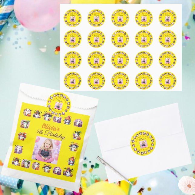 Adesivo Redondo Café Lover Ghost Party Sticker para Crianças Anive (Criador carregado)