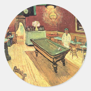 Adesivo Redondo Café Noturno, Place Lamartine por Vincent van Gogh