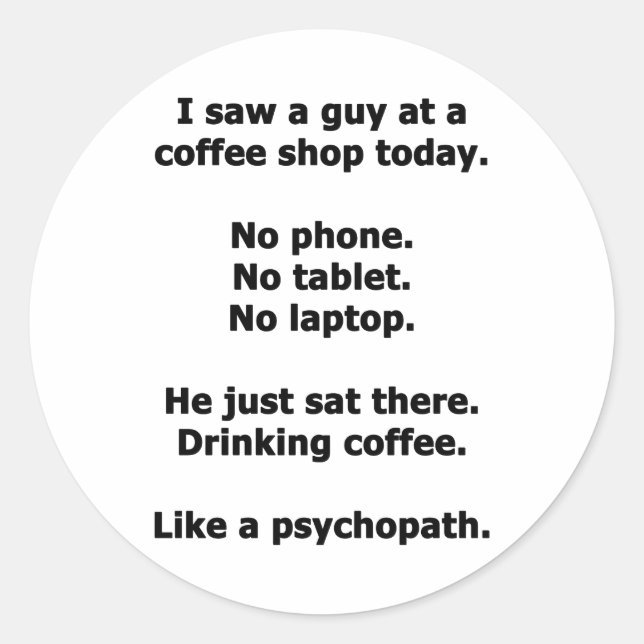 Adesivo Redondo Cafetaria (Frente)