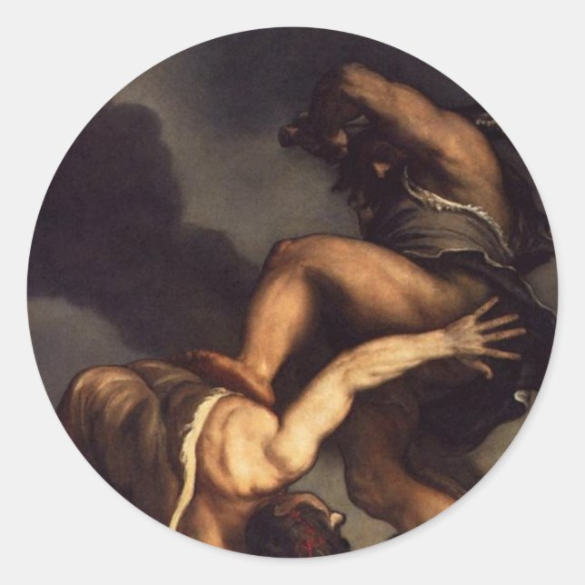 Adesivo Redondo Cain Slaying Abel (Frente)