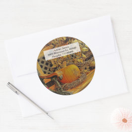 Adesivo Redondo Cair / Pumpkin & Bitterdoce Vinha / Envelope Selos