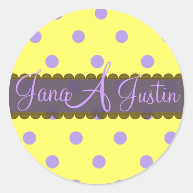 Adesivo Redondo Caixa de autocolantes monogramas de chocolate (Frente)