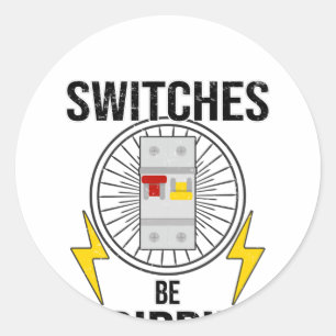 Adesivo Redondo Caixa de Controle Elétrico Fusível