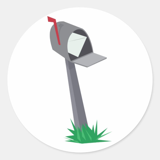 Adesivo Redondo Caixa de Correio de Destino (Frente)