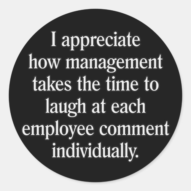 Adesivo Redondo Caixa de Sugestão do Funcionário (Frente)