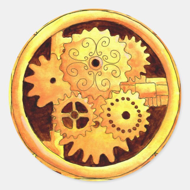 Adesivo Redondo Caixa de velocidades1 (Frente)