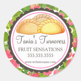 Adesivo Redondo Caixas de Panificação de Volume