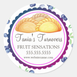 Adesivo Redondo Caixas de Panificação de Volume