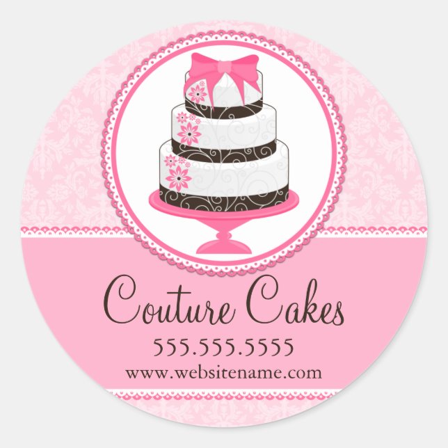 Adesivo Redondo Cakes De Couve (Frente)