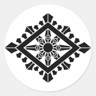 Adesivo Redondo Cakra dharma rômbico