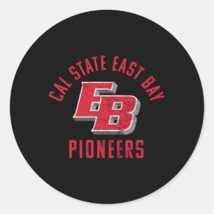 Adesivo Redondo Cal State East Bay Csueb Pioneers Large