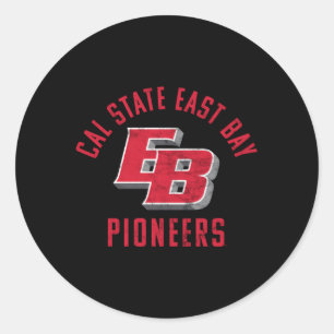 Adesivo Redondo Cal State East Bay Csueb Pioneers Large