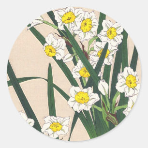 Adesivo Redondo Calander floral de Japão Kawarazaki Shodo japão