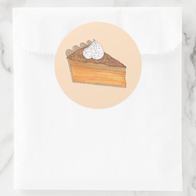 Adesivo Redondo Calça de Batata Doce - Comida de Natal (Bolsa)