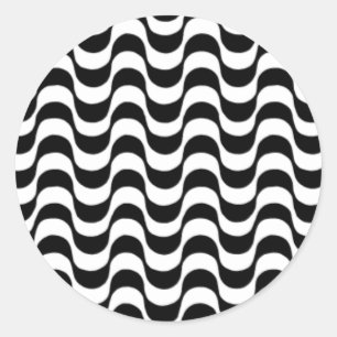 Adesivo Redondo Calçadão de Copacabana Rio de Janeiro Brasil