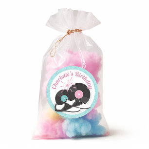 Adesivo Redondo calçados de sela de diner 1950s Sticker - Salto de