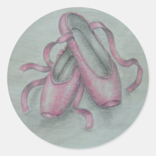 Adesivo Redondo calçados do balé