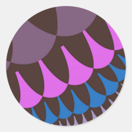 Adesivo Redondo Caldeiras de framboesa de chocolate