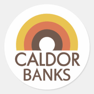 Adesivo Redondo Caldor Banks