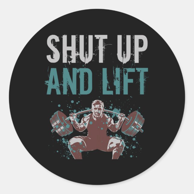 Adesivo Redondo Cale-Se E Levante A Malhação Motivacional Gy (Frente)