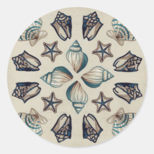 Adesivo Redondo Caleidoscópio Costeiro