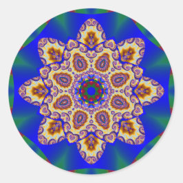 Adesivo Redondo Caleidoscópio de férias nº 1