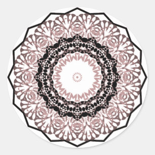 Adesivo Redondo Caleidoscópio, mandala