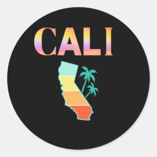 Adesivo Redondo Cali Califórnia