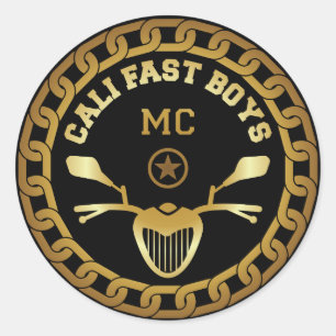 Adesivo Redondo Cali Fast Boys Sticker