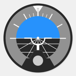 Adesivo Redondo Calibre de indicador da atitude