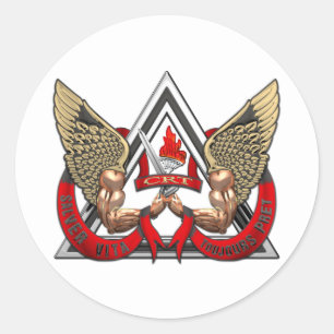 Adesivo Redondo California Department of Corrections CRT