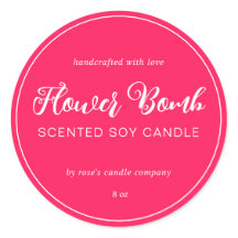 Caligrafia Chic Candle Homemade Soy