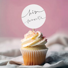 Adesivo Redondo Caligrafia Elegante Tiro de Casamento para Ele