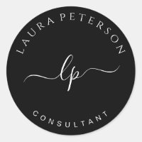 Caligrafia simples e elegante de script