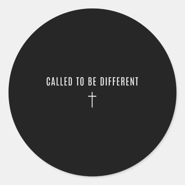 Adesivo Redondo Called To Be Different - Minimalist Christian  (Frente)