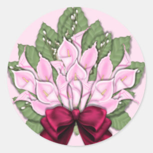Adesivo Redondo Calli Lillies Stickers