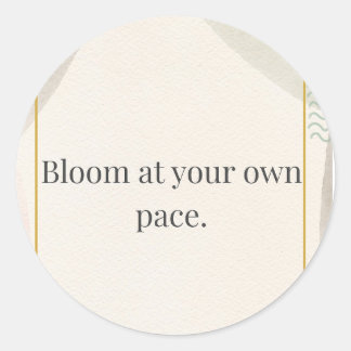 Adesivo Redondo Calm Daily Reminder