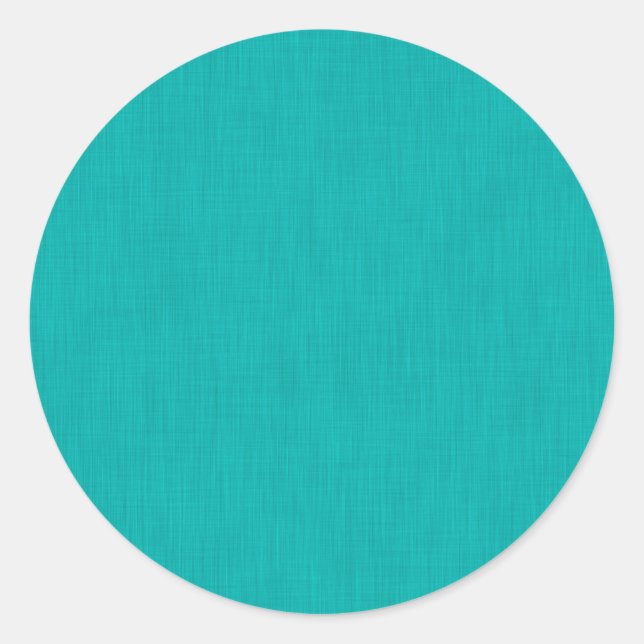 Adesivo Redondo Calmo & simples  Fundo texturizado turquesa (Frente)