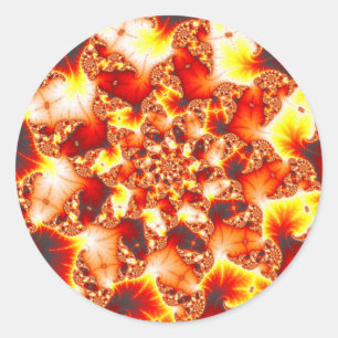 Adesivo Redondo Calor reativo - Fractal