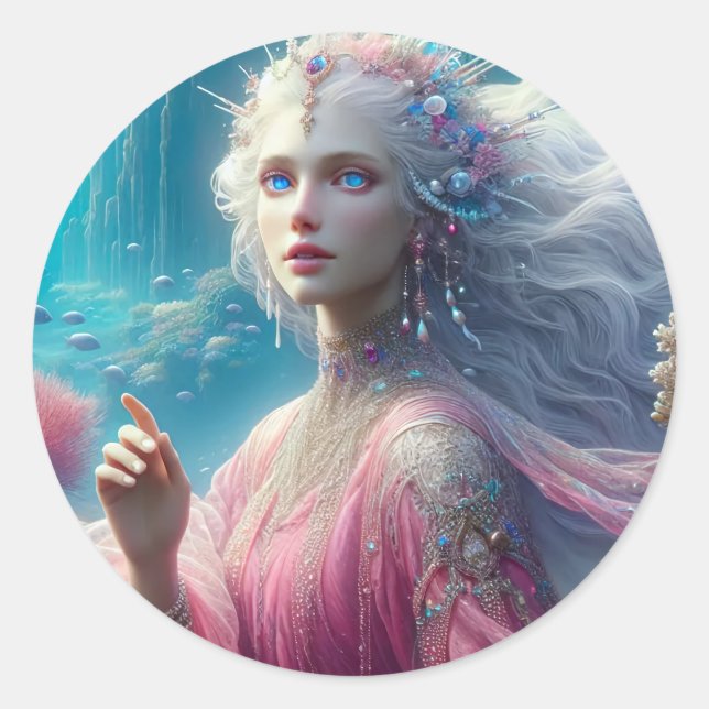 Adesivo Redondo Calypso - Sereia Coletiva (Frente)