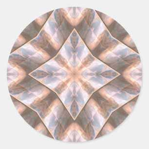 Adesivo Redondo Camadas do Seashell