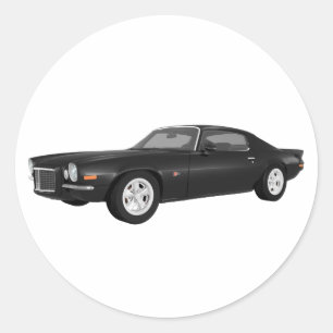 Adesivo Redondo Camaro 1972 Z28: Carro do músculo: Revestimento