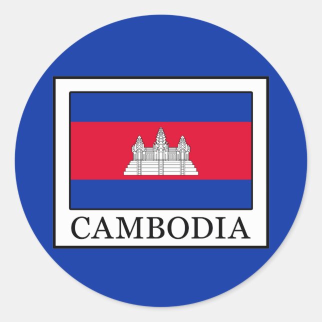 Adesivo Redondo Camboja (Frente)